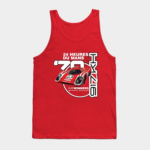 Retro Le Mans 24 Hours T-Shirt - 917 KH Design Tank Top by funkymonkeytees